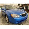 Image 8 : 15 -- 2006 KIA SPECTRA, BLUE, 180331 KMS, FRONT WHEEL DRIVE