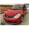 Image 3 : 14 -- 2012 NISSAN VERSA, RED, 136948 KMS, FRONT WHEEL DRIVE