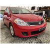 Image 8 : 14 -- 2012 NISSAN VERSA, RED, 136948 KMS, FRONT WHEEL DRIVE