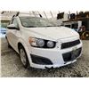 Image 8 : 2 -- 2014 CHEVROLET SONIC, WHITE, 267604 KMS, FRONT WHEEL DRIVE "NO RESERVE"