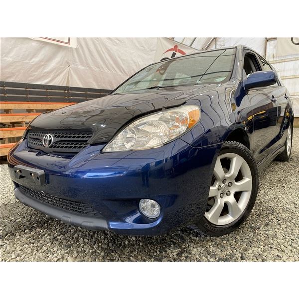 19 -- 2006 TOYOTA MATRIX, BLUE, 223807 KMS, FRONT WHEEL DRIVE