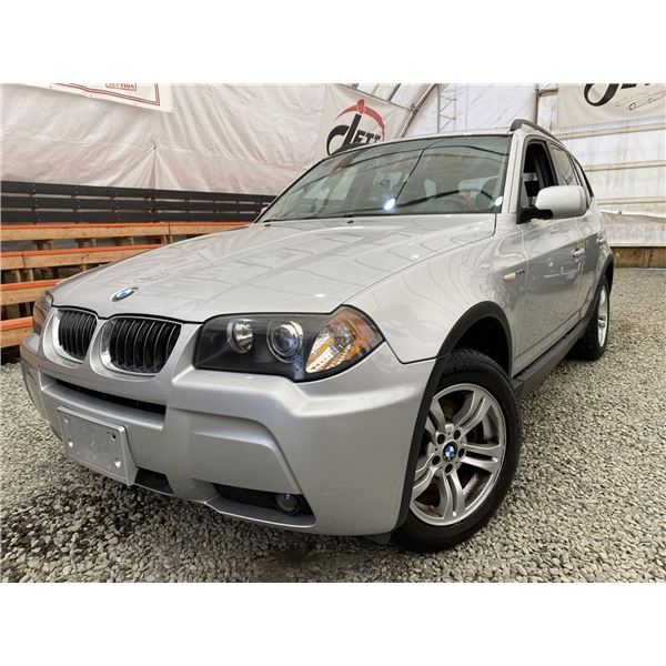 120 -- 2006 BMW X3, SILVER, 220845 KMS, ALL WHEEL DRIVE