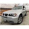 Image 1 : 120 -- 2006 BMW X3, SILVER, 220845 KMS, ALL WHEEL DRIVE