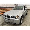 Image 3 : 120 -- 2006 BMW X3, SILVER, 220845 KMS, ALL WHEEL DRIVE