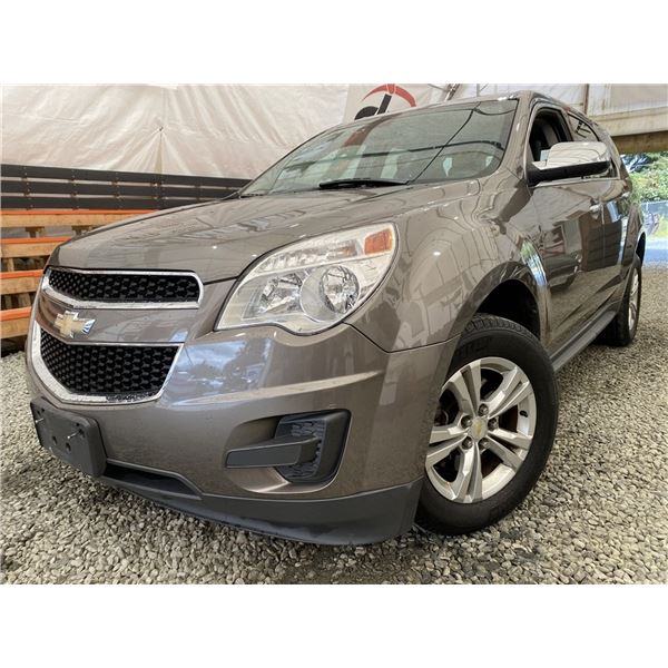 122 -- 2010 CHEVY EQUINOX, SILVER, 179162 KMS, FRONT WHEEL DRIVE