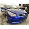 Image 8 : 24 -- 2012 HYUNDAI ACCENT GLS, BLUE, 183330 KMS, FRONT WHEEL DRIVE "NO RESERVE!!"