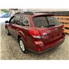 Image 21 : 125 -- 2013 SUBARU OUTBACK, RED, 162233 KMS, ALL WHEEL DRIVE