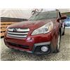 Image 2 : 125 -- 2013 SUBARU OUTBACK, RED, 162233 KMS, ALL WHEEL DRIVE