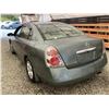 Image 21 : 23 -- 2005 NISSAN ALTIMA, GREEN, 215188 KMS, FRONT WHEEL DRIVE