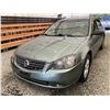 Image 3 : 23 -- 2005 NISSAN ALTIMA, GREEN, 215188 KMS, FRONT WHEEL DRIVE