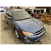 Image 10 : 27 -- 2008 SUBARU LEGACY, BLUE, 270615 KMS, ALL WHEEL DRIVE