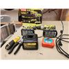 Image 1 : 606 -- RYOBI DRILL/DRIVER & IMPACT DRIVER KIT, VARIETY OF WOOD SAWS, DIAL CALIPER AND MORE ASSORTED 