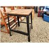 Image 1 : 610 -- METAL WORKBENCH WITH WOOD TOP