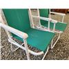 Image 2 : 613 -- COLLAPSIBLE LAWN CHAIRS AND LOUNGE CHAIR