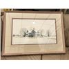 Image 8 : 622 -- SET OF FOUR LARGE PAINTING AND PRINTS IN MATCHING FRAMES(OIL ON CANVAS "ROSSY", "GODS COUNTRY
