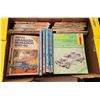 Image 1 : 624 -- BIG BOX LOT OF HAYNES MANUALS AND VINTAGE GUNS AND AMMO MAGAZINES