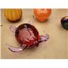 Image 2 : 626 -- HAND BLOWN GLASS VASES, CORNUCOPIA, SOLID GLASS SEA TURTLE AND MORE