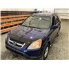 Image 8 : 128 -- 2003 HONDA CRV, BLUE, 271048 KMS, FRONT WHEEL DRIVE