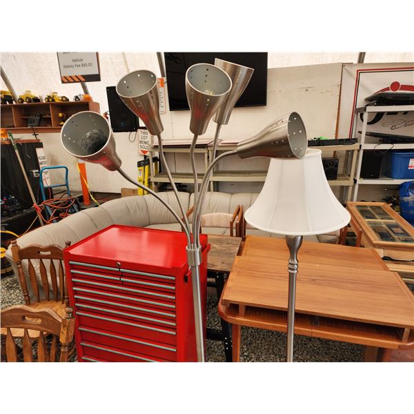 643 -- ADJUSTABLE FLOOR LAMP AND FLOOR LAMP WITH SHADE