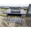 Image 1 : 644 -- TWO TIERED BLACK DESK