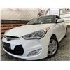 Image 1 : 18 -- 2012 HYUNDAI VELOSTER, WHITE, 213811 KMS, FRONT WHEEL DRIVE