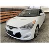 Image 3 : 18 -- 2012 HYUNDAI VELOSTER, WHITE, 213811 KMS, FRONT WHEEL DRIVE