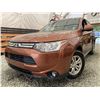 Image 1 : 106 -- 2014 MITSUBISHI OUTLANDER, COPPER, 314475 KMS, FOUR WHEEL DRIVE