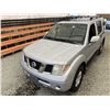 Image 4 : 112 -- 2006 NISSAN PATHFINDER, SILVER, 233135 KMS, 4X4