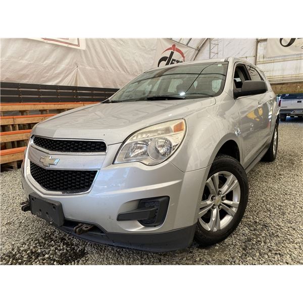 103 -- 2011 CHEVROLET EQUINOX LS, SILVER, 171629 KMS, FRONT WHEEL DRIVE