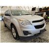 Image 8 : 103 -- 2011 CHEVROLET EQUINOX LS, SILVER, 171629 KMS, FRONT WHEEL DRIVE