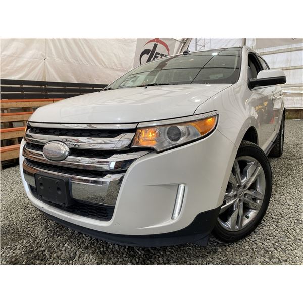 115 -- 2013 FORD EDGE LIMITED, WHITE, 158202 KMS, FRONT WHEEL DRIVE