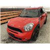 Image 3 : 7 -- 2012 MINI COUNTRY MAN, RED, 216159 KMS, ALL WHEEL DRIVE
