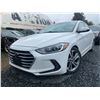 Image 1 : 0C -- 2017 HYUNDAI ELANTRA, WHITE, 159362 KMS, FRONT WHEEL DRIVE "NO RESERVE" "REPO UNIT"