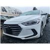 Image 2 : 0C -- 2017 HYUNDAI ELANTRA, WHITE, 159362 KMS, FRONT WHEEL DRIVE "NO RESERVE" "REPO UNIT"