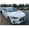 Image 9 : 0C -- 2017 HYUNDAI ELANTRA, WHITE, 159362 KMS, FRONT WHEEL DRIVE "NO RESERVE" "REPO UNIT"
