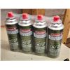 Image 3 : 402 -- COLEMAN BUTANE CAMP STOVE WITH FOUR CANISTERS OF BUTANE AND METAL STAKES