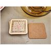Image 2 : 405 -- RETRO CHIP AND DIP GLASS BOWL SET, COPPER PIGGY BANK, COPPER PITCHER AND MORE