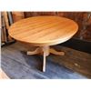 Image 1 : 408 -- PINE TABLE WITH FOUR CHAIRS AND EXTRA TABLE LEAF