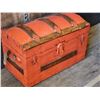 Image 2 : 409 -- VINTAGE RED STORAGE TRUNK