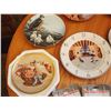 Image 2 : 411 -- COLLECTABLE PLATE ART(1980'S) , EXTRA PLATE HANGERS AND FRAMES