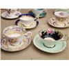 Image 2 : 416 -- TEN COLLECTABLE CHINA TEA CUPS WITH MATCHING PLATES