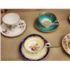 Image 3 : 416 -- TEN COLLECTABLE CHINA TEA CUPS WITH MATCHING PLATES