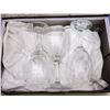 Image 2 : 417 -- HAND CUT LEAD CRYSTAL GLASS DISHES, ALPINE DOME CLOCK, WINE GLASSES AND MORE