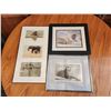Image 1 : 419 -- POLAR BEAR FRAME, SEA OTTER FRAME AND AFRICAN ANIMALS FRAME