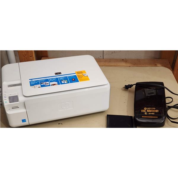 421 -- HP PRINTER AND VHS REWINDER