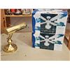 Image 1 : 423 -- TWO CEILING FANS/LIGHTS, BRASS TABLE LAMP, AND TOTAL BODY EXCERCISER