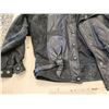 Image 2 : 429 -- WOMENS LEATHER COAT SIZE 7, PLAID CHECKERED PATTERN COAT, AND DARK BLUE BLAZER