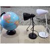 Image 1 : 436 -- IMPERIAL GLOBE AND TWO DESK LIGHTS AND VINTAGE THERMOSES AND MORE