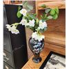 Image 2 : 441 -- 3D BEAR YELLOWSTONE HANGER, ENAMEL VASE WITH MOTHER OF PEARL SHELL INLAY, EMBOSSED LEATHER HO