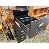 Image 3 : 442 -- FOUR DRAWERED DEEP FILING CABINET WITH LOCK AND KEY